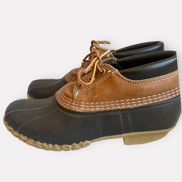 L.L. Bean Boots Rubber Gumshoes Duck Boots Sz 8 - Picture 1 of 7